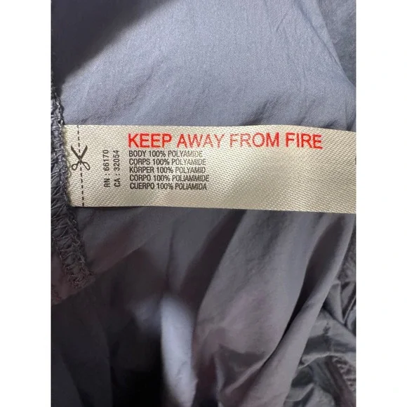 Daily Practice by Anthropologie Blue Free Fall Zip Front Bungee Hem Dress Large - Picture 7 of 7